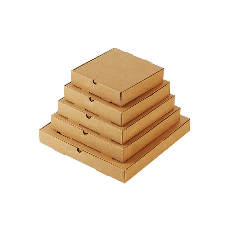 Wholesale 33 35 CM 30 40 9 Inch Burger Package Carton Supplier Custom Design Printed Black Pizza Boxes With Logo
