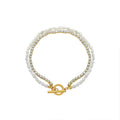 Fresh Water Pearl Fashion BraceletsMultilayer Zircon Stoned Bracelets