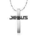 SCP174 Men's Cheap Western Christian China 316L Stainless Steel Jewelry Wholesale Religious Jewelry Cross Jesus Necklace