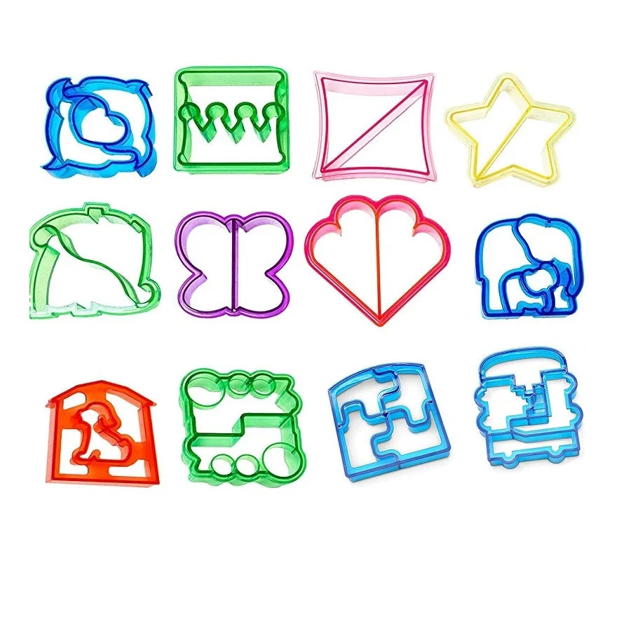 Food Grade Reusable Plastic Sandwich Cutter Different Shape Bread Cutter Made of PP