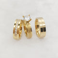 Handmade Cz Diamond 3pcs Wedding Engagement Rings Sets for Couples Fashion 24k Gold Plated Jewelry