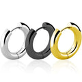 5mm Thick Fashion Luxury Jewelry Dainty Round Circle Ear Hoops Women Stainless Steel Earrings