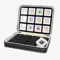 Luxury Black Pu Travel Box Packaging Branding PE Display Rings Custom Leather Jewelry Box