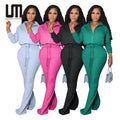 Liu Ming Clearance Sales Autumn Streetwear New Fashion Casual Women Zipper Tops and Drawstring Pants Suit