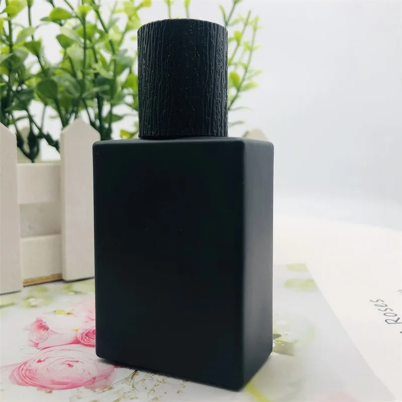 1oz 30ml Flat Shoulder Square Serum Perfume Bottle Rectangular Glass Bottle for Skin Care
