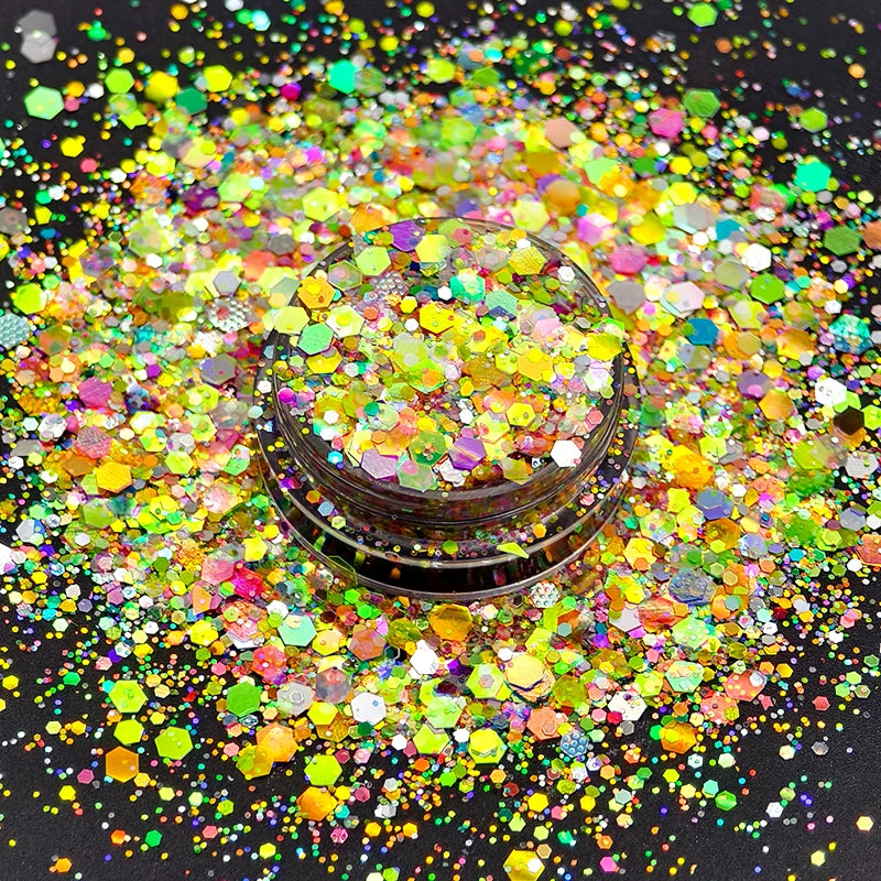 New Design Mixed Bulk Glitter Polyester Chunky Epoxy Glitter Tumbler