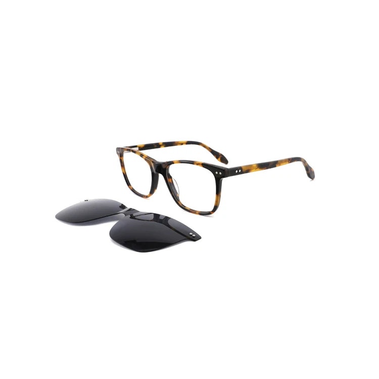 Fashion Polarized Sunglasses Round Clip On Frame Sun Glasses For Women Men