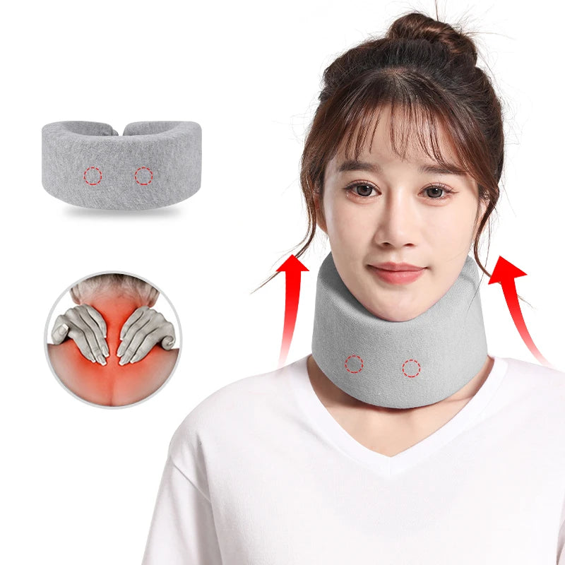 5515#Wholesale Breathable Neck Support Cotton Fabric Sponge Neck Bracket Pain-relived Work Home Protective