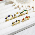 Assorted Stones Silver Plated Rings Heart Cut Crystal Quartz Tiger's Eye Black Obsidian Lapis Lazuli Rings for Women Anniversary
