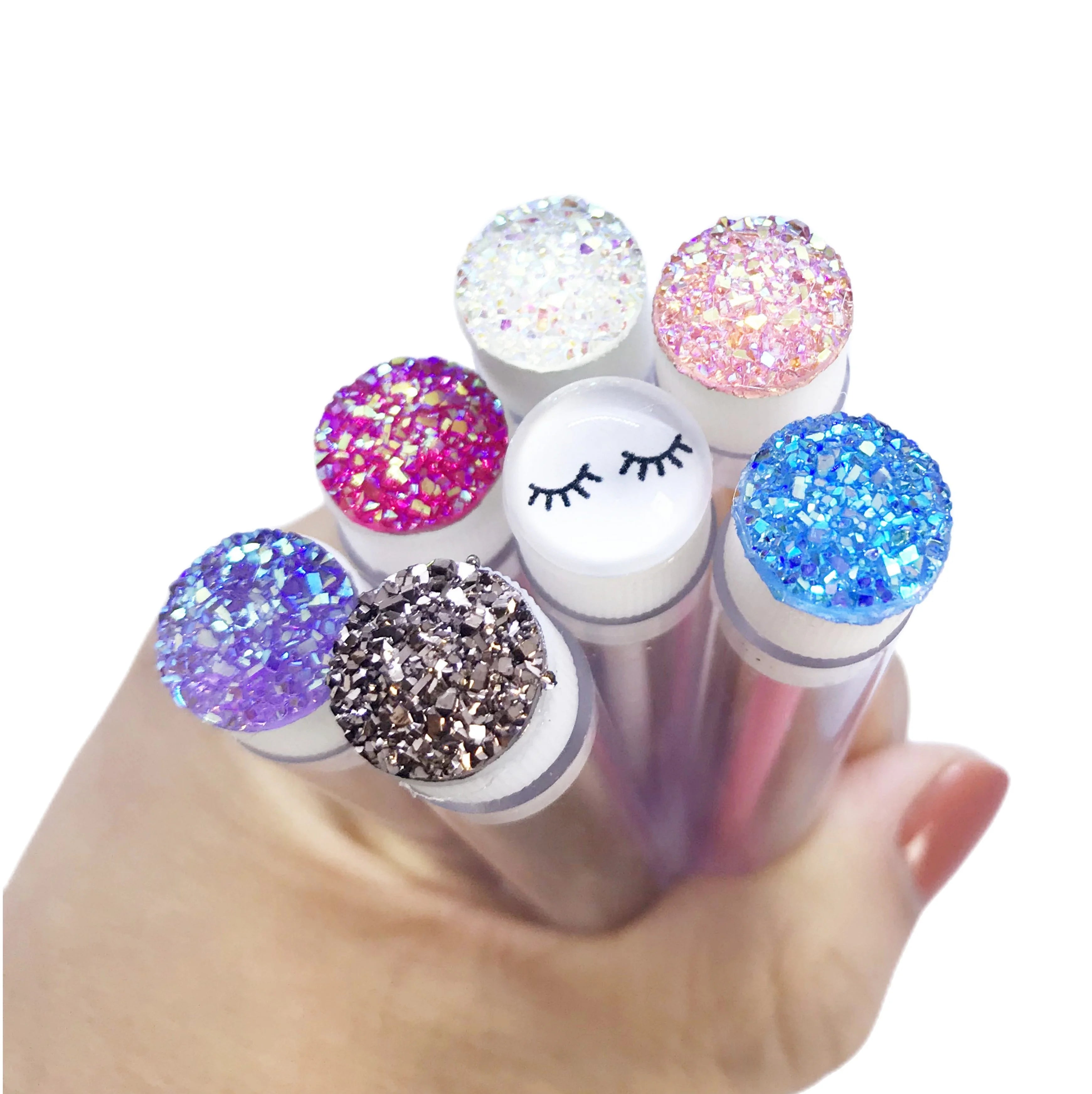 Private Label Reusable Resin Tube  Mascara Wands Disposable Eyebrow Eyelash Spoolie Brush