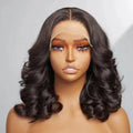 Factory Loose Wave 13x4 Human Hair Lace Front Wig for Black Women Short Natural Color Double Drawn 100 Percent Human Hair Wigs