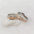 2pcs Bridal Wedding Engagement Rings Sets for Couples Western Love Alliance 14k Rose Gold Plated Fashion Jewelry Finger Ring