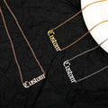 Wholesale Custom Names 18K Gold Plated Stainless Steel Necklace Personalized Letter Necklace for Man and Women