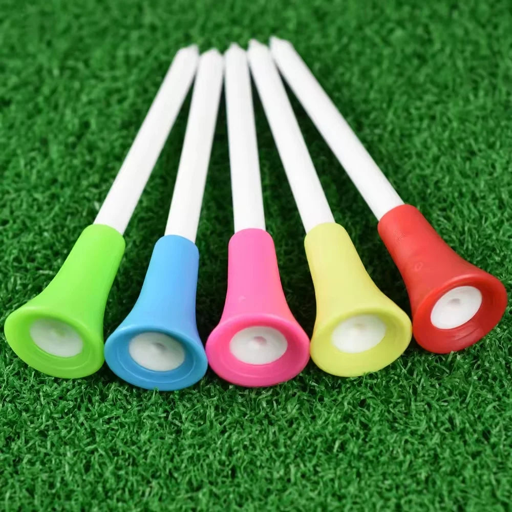 Golf Two-color Ball Tee TEE Rubber Sleeve Plastic Ball Tee Golf Supplies Soft Rubber Sleeve
