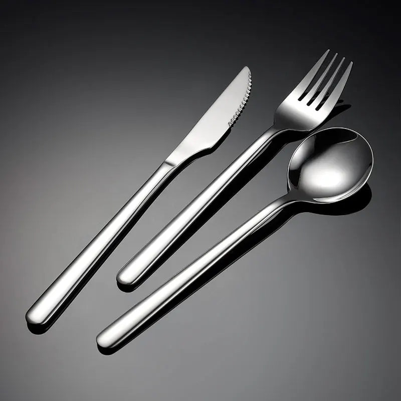 Flatware Cutlery Table Ware Cutlery Set Dinnerware Gold Stainless Steel Creative Rainbow Black Gift Silver Customize   1029001