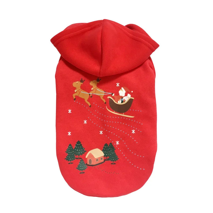 Wholesale Hot Selling Christmas Dog Hoodies Clothes