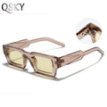 2025 Men Small Square Sunglasses Hot Selling Custom Logo Wide Legs Men Sunglasses Plastic Glasses Black Frame Sunglasses for Men