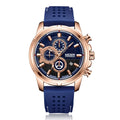 Top Brand MEGIR 2101 Luxury Rose Gold Quartz Watches Fashion Silicone Sport Watch for Men Reloj Hombre Custom LOGO Factory