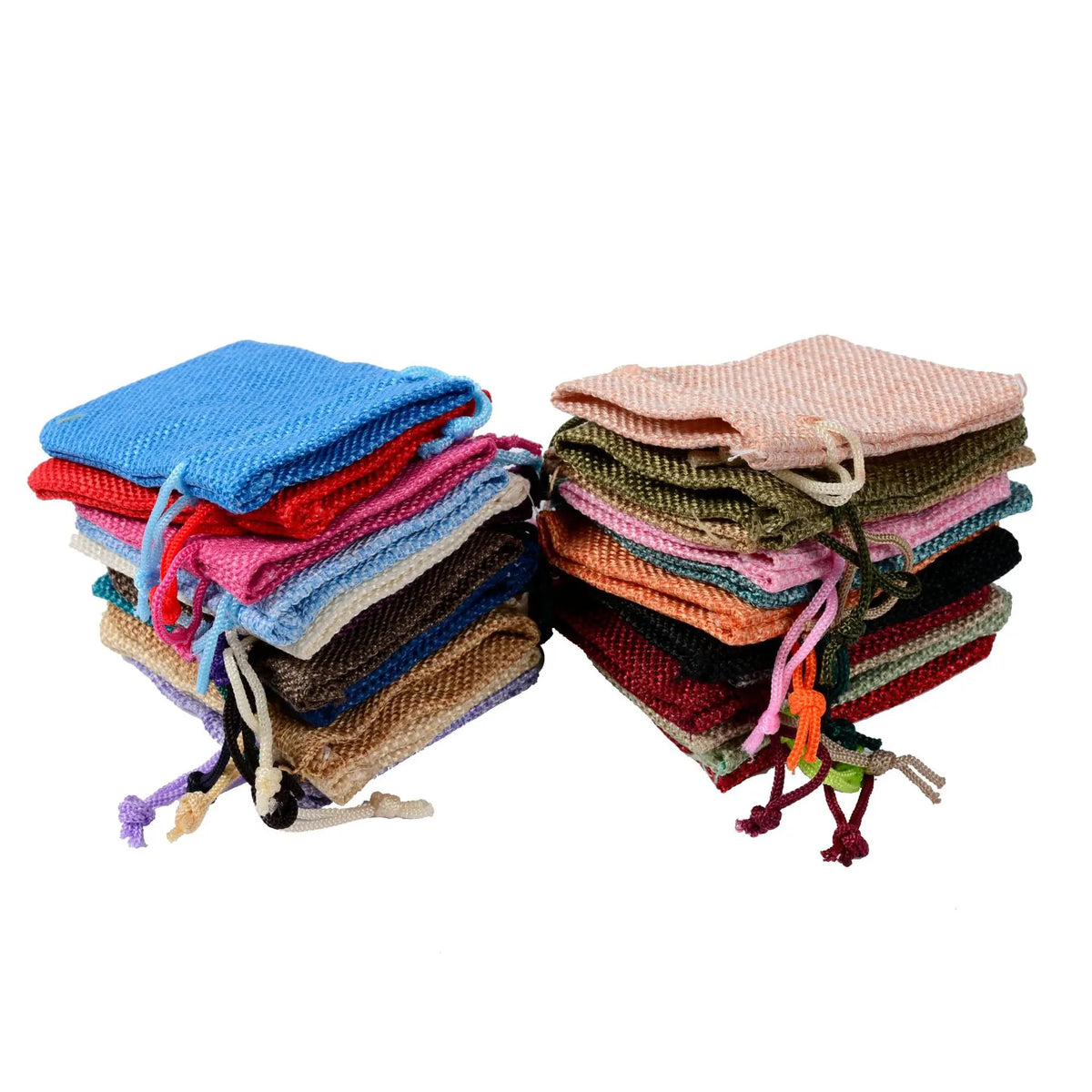 Cotton Jute Linen Small Drawstring Pocket for Wedding Party Favors and Gift Wrapping of Jewelry and Accessories In-Stock Stylish
