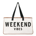 New Arrival Fashionable Large Capacity Cotton Canvas Tote Beach Bag Weekend Printing Design Two Handles for College Students