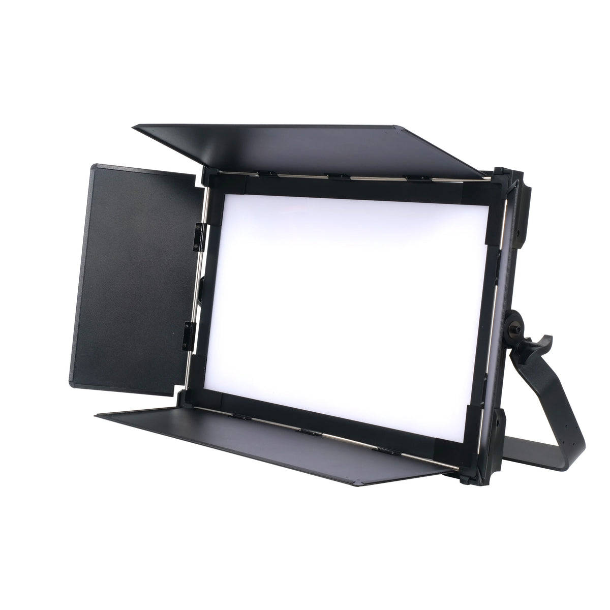 Guangzhou Stage Light 200W 3000K Ww 6000K Cw Adjustable Lcd Touch Flat Panel Led Light With Barn Door