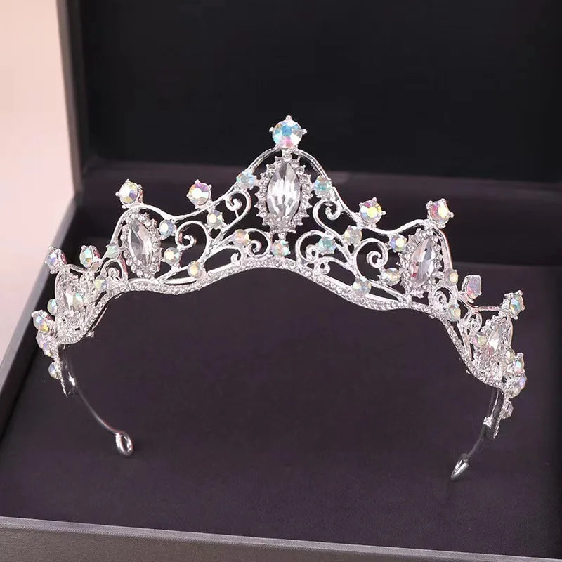 New Arrival Crystal Diamond Headband Hair Accessories Princess Crown Bridal Wedding Headwear