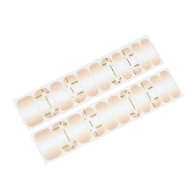 Huizi 3D French Japanese Style Colorful Gel Nail Strips Semicured UV Easy Apply