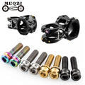 MUQZI M5x17mm Road Mountain Bike Handle Bar Stem Titanium Fixed Screw Black Colors Titanium Bolt