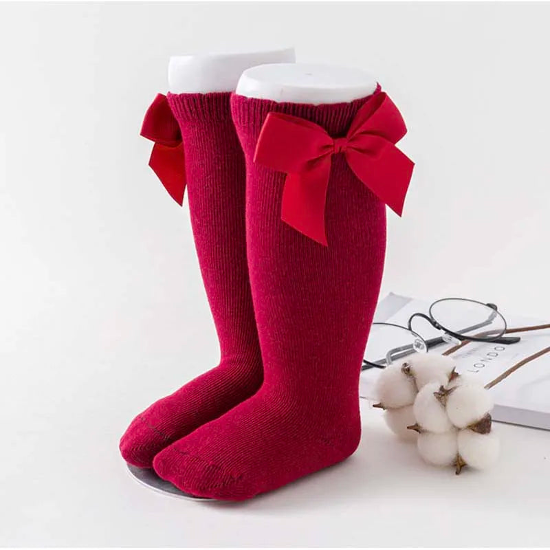 Bulk Price Autumn Winter Children Girls Knee High Long Baby Socks SZSO-001
