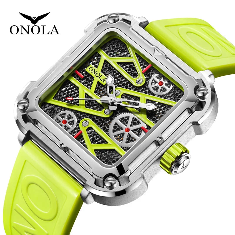 Onola  3831 Sport Mechanical Watches for Men Waterproof Smart Watches Men Wrist Luxury Custom logo Luminous Watches Men
