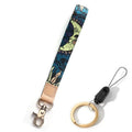 Lanyard Key Chain Cow Print Wrist Strap Keychain for Women Men Car Keyring ID Badge Card Holder Wristband Phone Lanyard Keychain