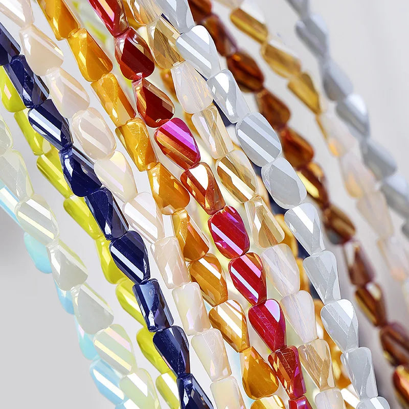Door Curtain Beading 8MM Special-shaped Twisted Crystal Beads Wholesale for DIY Jewelry Making Loose