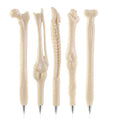 New Creative Gift Promotional Ballpoint Pens Stationery Student Writing Bone Shape Plastic Ballpoint Pen