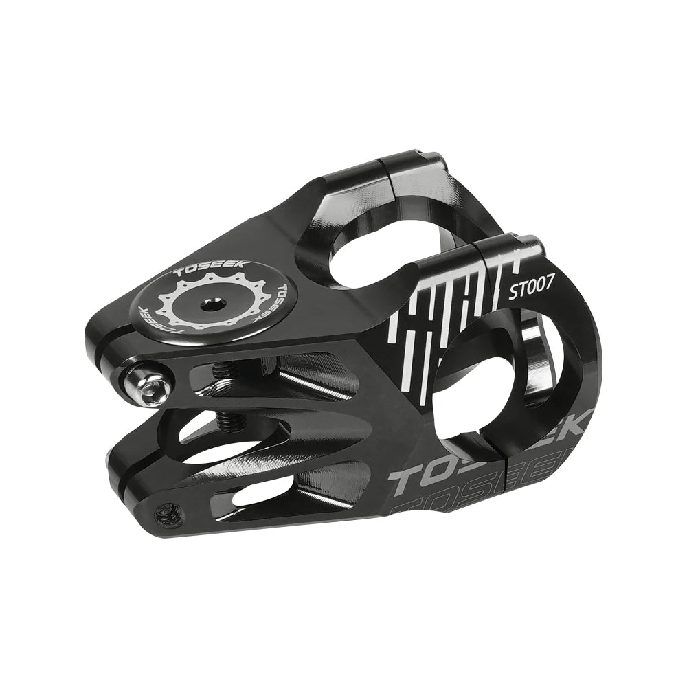 TOSEEK Aluminum Alloy Bicycle stem T6 DH Ultralight MTB Bike Short Stem 31.8mm 28.6mm Fork Clamp 36-45mm Height Handlebar Stem