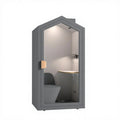 Private Quiet Space Office Soundproof Pod With Study Table and Mini Sofa Office Booth One Person Phone Office Booth