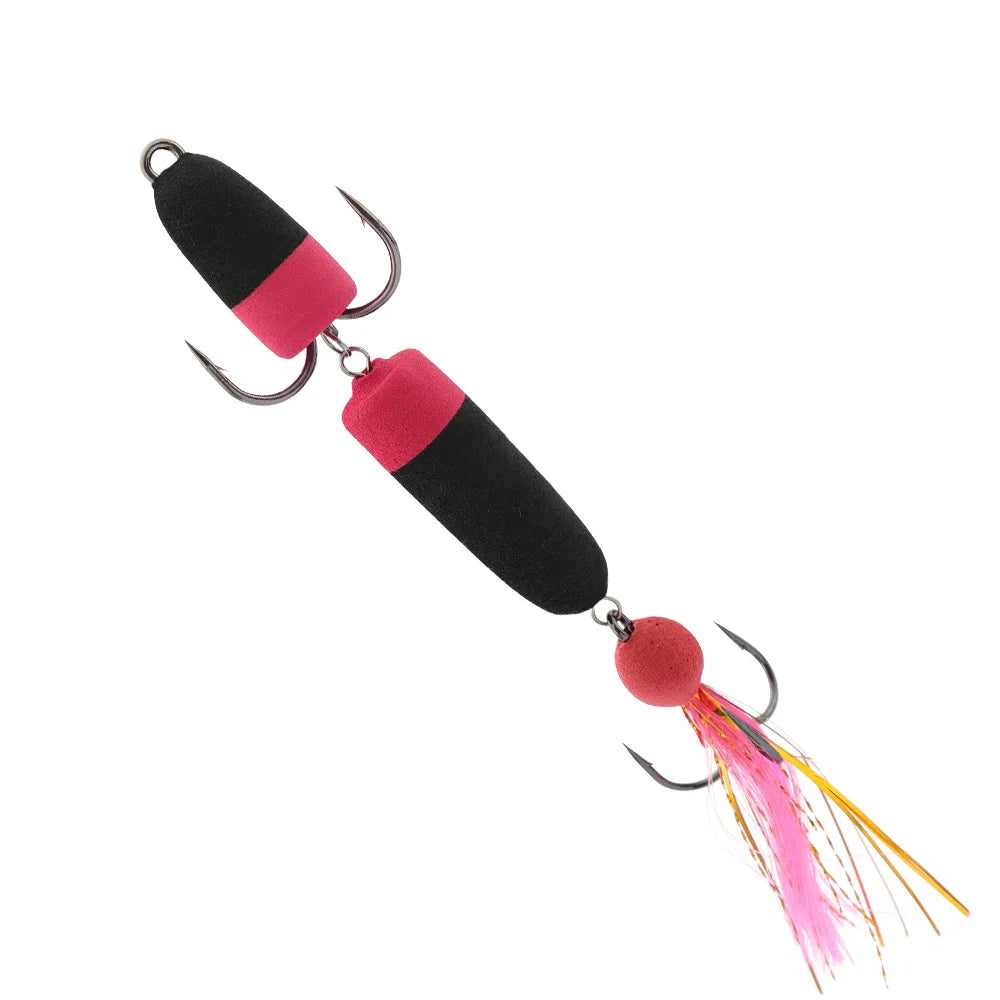 Sea Fishing Lure Swim 4.5g Bait Artificial Bait EVA Fishing Lure Jig Soft Bait With Treble Hook Float Lures