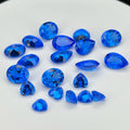 HQ Gems 111# Lab Grown Blue Spinel Pear Oval Cut 3x5-10x14mm Cobalt Spinel Gemstone