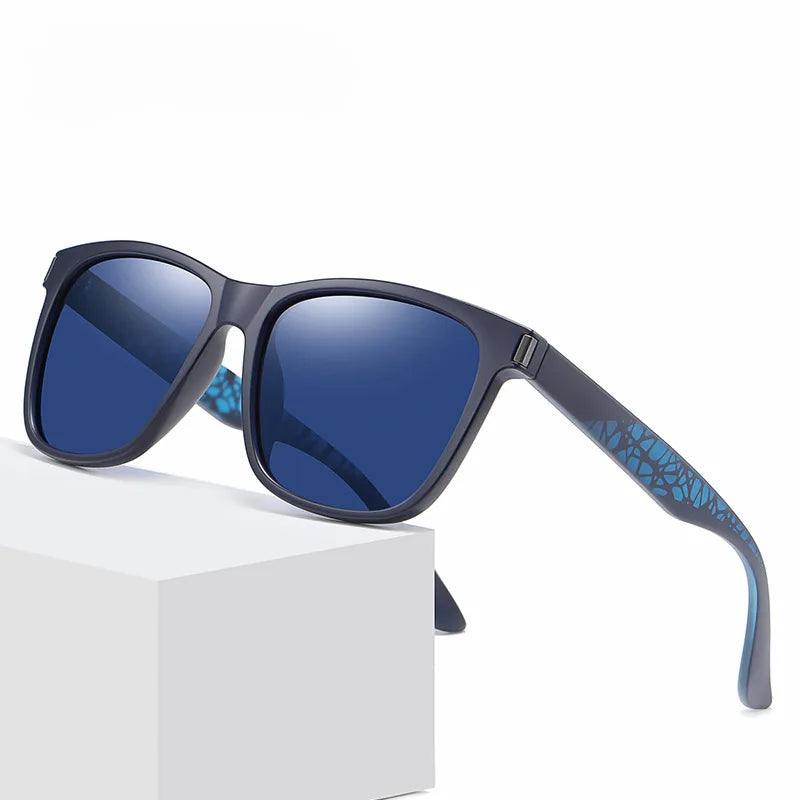 2022 Classic Trendy Luxury Square Sun Glasses Retro Outdoor Riding Sport Polarized Sunglasses for Men