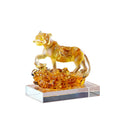 Company Annual Crystal Painting Meeting Gift 2022 Liuli Tiger Year Luxury Marketing Souvenir UV Printed Engraved SAINT-VIEW