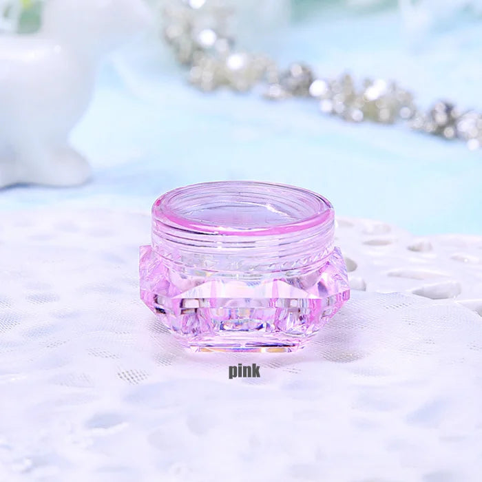 Face Care Empty Plastic Cream Jar Storage Container Mini 3g 3ml 5g 5ml Diamond-shape Cosmetic Jar