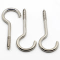 SDPSI Self-Tapping Screw Eye Screws 1# to 14# Light Ring Question Mark Sheep Nickel Inch Measurement System