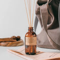 Factory 120ml 240ml Amber Reed Diffuser Bottles Essential Oils Simple Round Empty Reed Diffuser Bottle with Gift Box