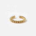 Bohemian Rope Twisted Ear Cuff 925 Sterling Silver Earring No Piercing