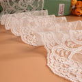 Wholesale Teal N66 Eco-Friendly Full Nylon French Lace Fabric for Dresses & Home Textiles-Knitted Multiple Styles