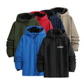 Custom Logo Men's Polyester Windbreaker Jacket Vintage Retro Waterproof Windbreaker Sports Outdoor Plus Size Men's Jackets