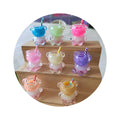New Lovely 3D Cartoon Bear Shape Milk Tea Fruit Drink Cups Pendants Dangles for Keychain Earring Necklace Jewelry Making DIY