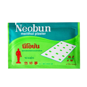Small MOQ Original Thailand Neobun 4.0*6.3cm Pain Relief Menthol Plasters
