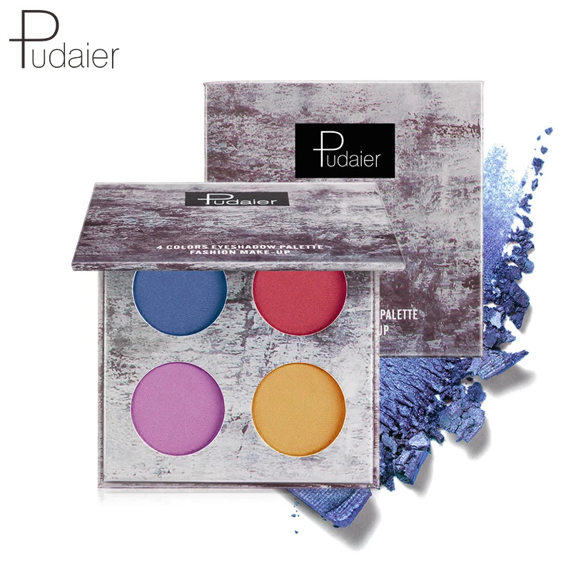 Pudaier Glitter Matte Eye Shadow Palette Smudge-proof Waterproof Long-lasting Private Label Luxury Makeup