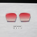 EXIA NY15ACUT7 Sun Glasses Lenses Red Gradient Color UV400 Nylon Base Curve 2 Rimless Groove Cutting Lens