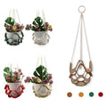Leather Hanging Flower Planter Pots  Flower Basket Pot  Planters Hanging Holder